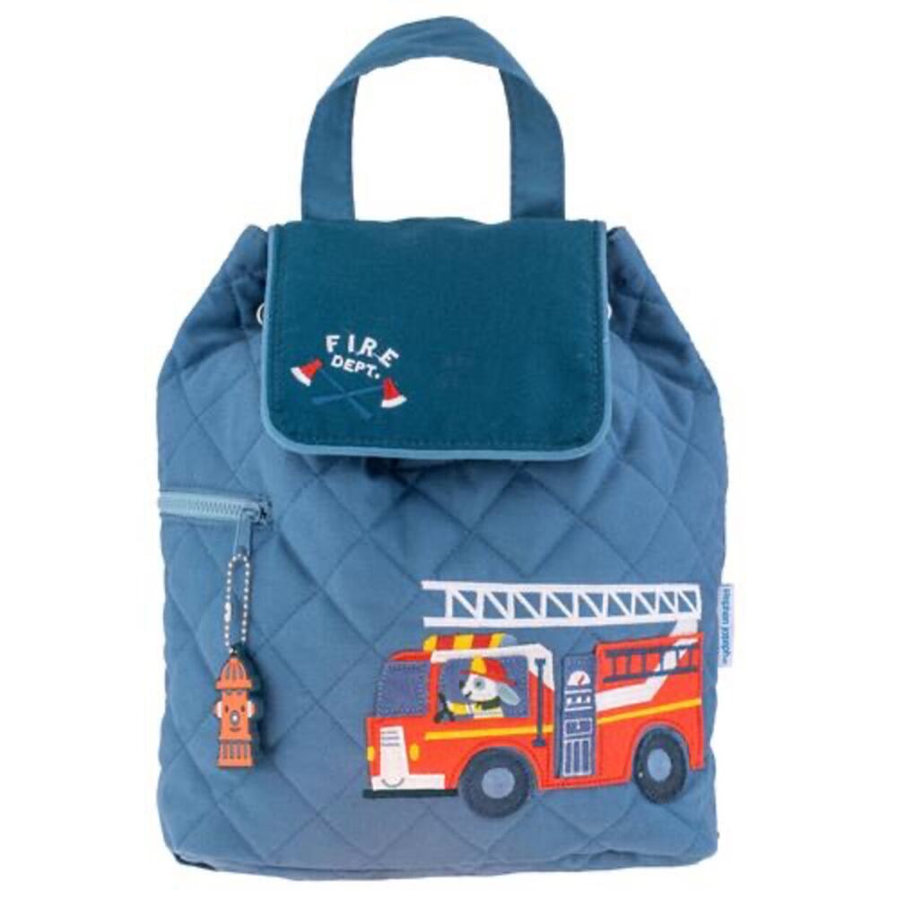 Stephen Joseph Quilted Firetruck Backpack NEW‎